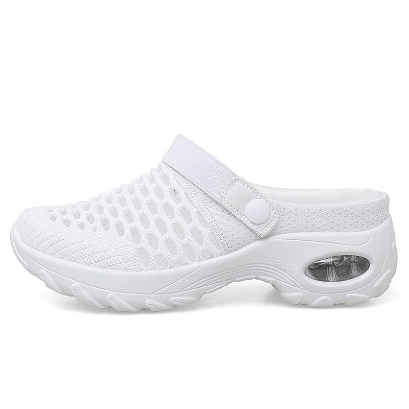 Women's summer Korean mesh mesh slip-on sandals wear on both sides