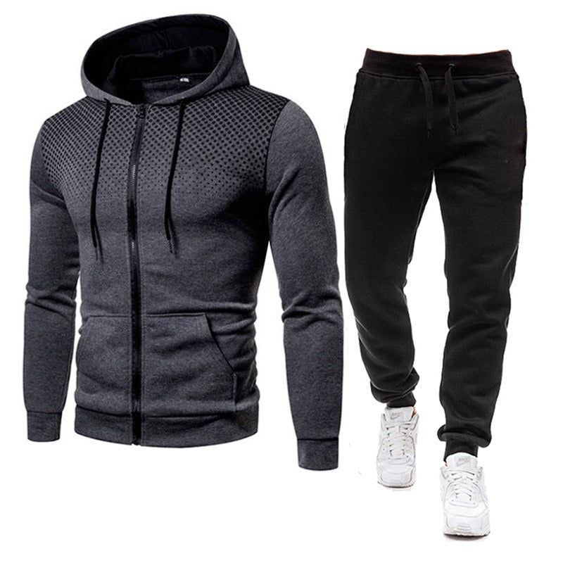 New Style Sweater Trousers For Men's Sports Fitness Wear Autumn And Winter Men's Suit - Mammalook