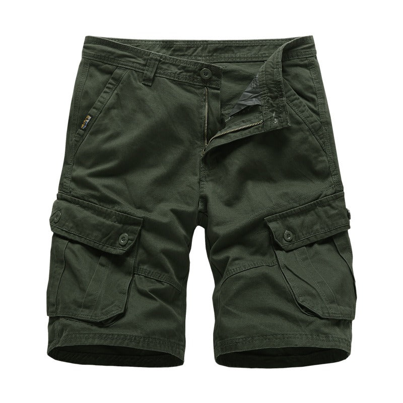 Herrenhose Sommer Freizeithose Herren Caprihose Lockere Cargohose Baumwollshorts Herren Große Jogginghose