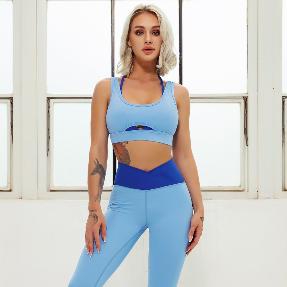 Two Piece Set Women's Tracksuit Sport Yoga Set Gym Clothing Female Clothes Women Outfit Workout Set Women Sportswear Sport Suit