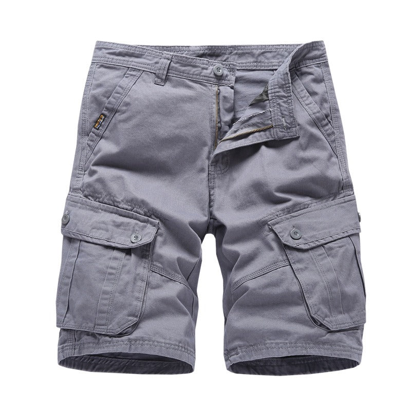 Herrenhose Sommer Freizeithose Herren Caprihose Lockere Cargohose Baumwollshorts Herren Große Jogginghose