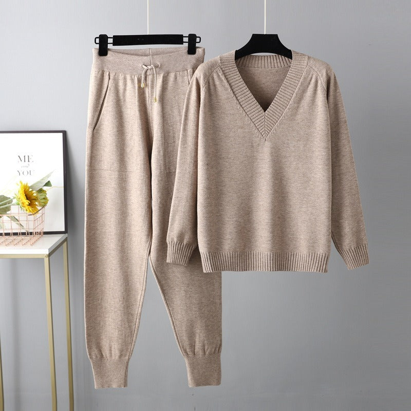 Casual Pullover Two-Piece Set