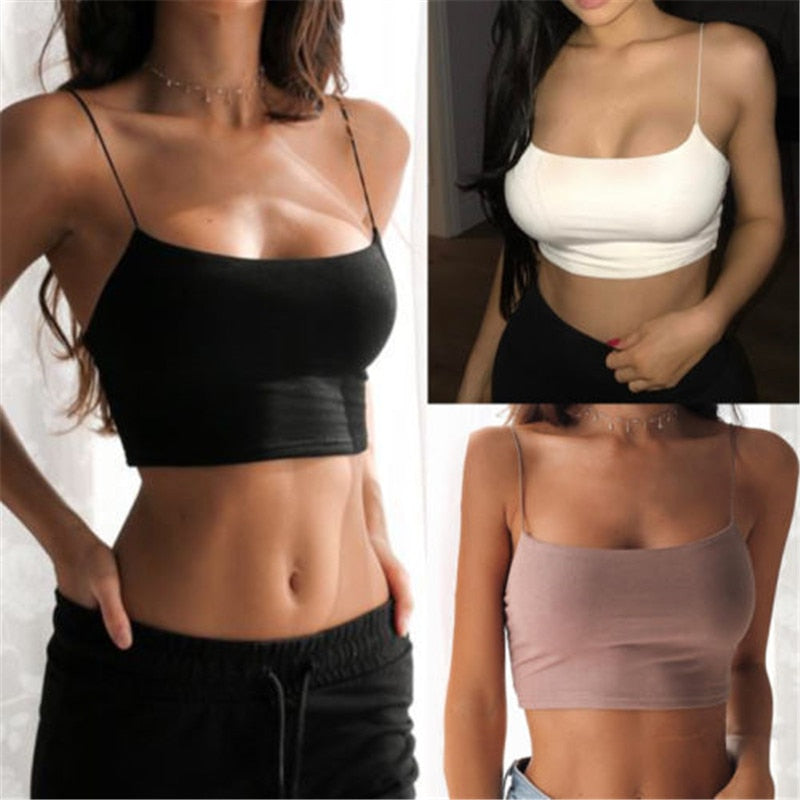 Neue Mode Frauen Sexy Crop Tops Solide Sommer Camis Frauen Casual Tank Tops Weste Ärmelloses Crop Tops blusas 