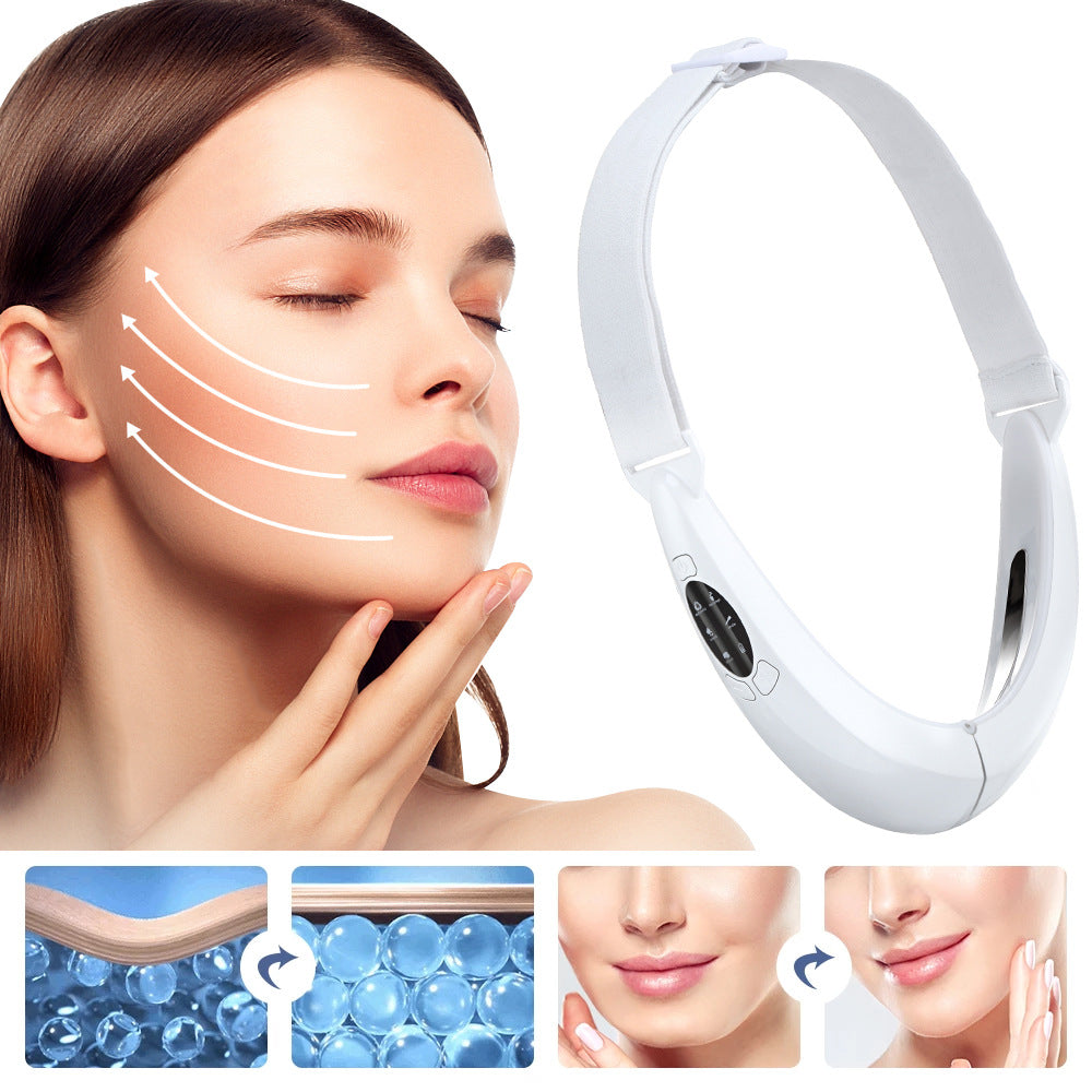 Micro Current Color Light V Face Instrument Tightening Beauty Instrument Hot Compress Lifting Face Slimming Instrument - Mammalook