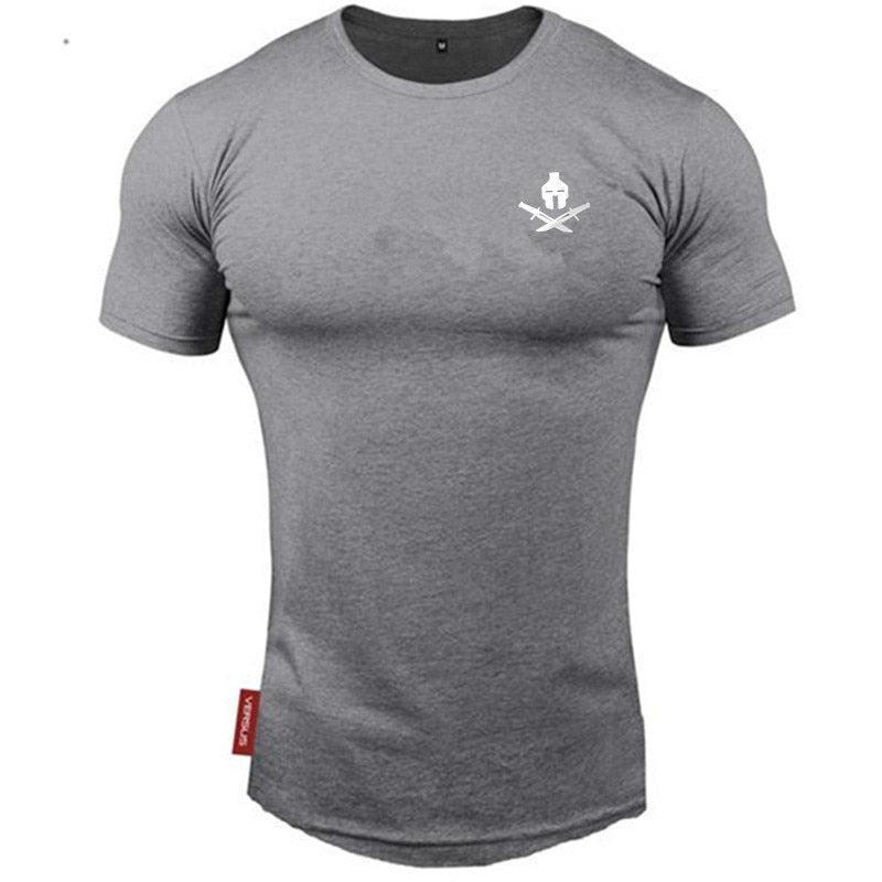 New brand Clothing fitness Running t shirt men O-neck t-shirt cotton bodybuilding Sport shirts tops gym men t shirt - Mammalook