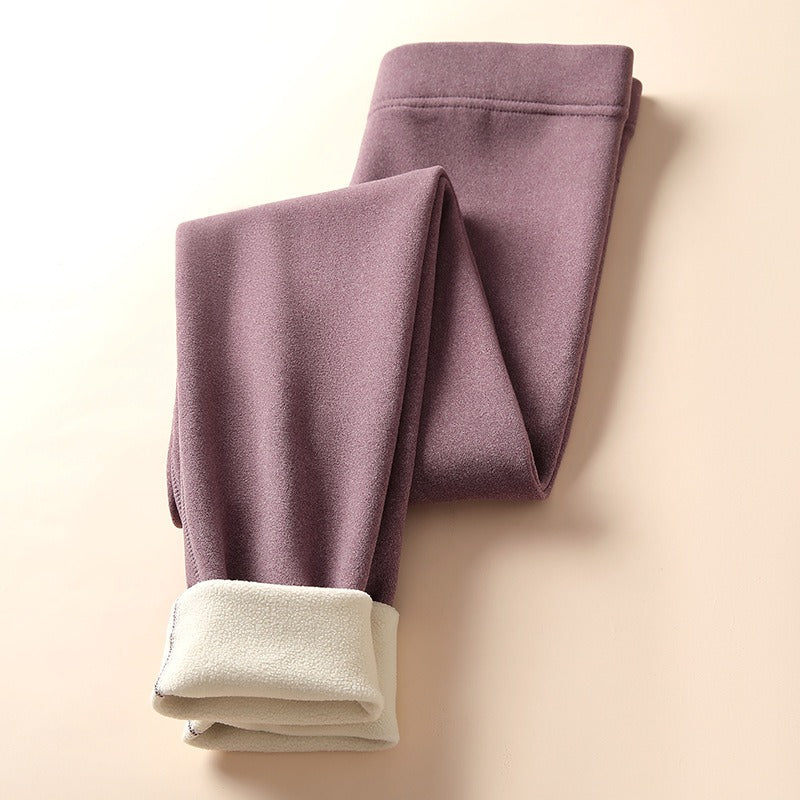 Women's Winter Lamb Fleece Thickened Warm Pants