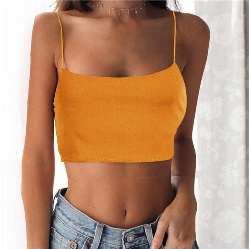 Neue Mode Frauen Sexy Crop Tops Solide Sommer Camis Frauen Casual Tank Tops Weste Ärmelloses Crop Tops blusas 