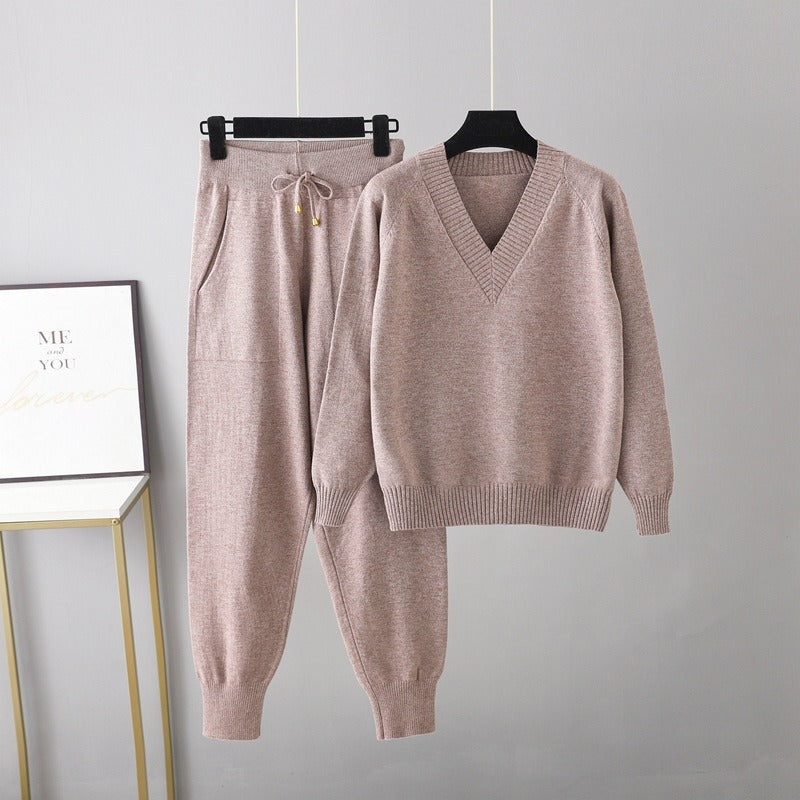 Casual Pullover Two-Piece Set