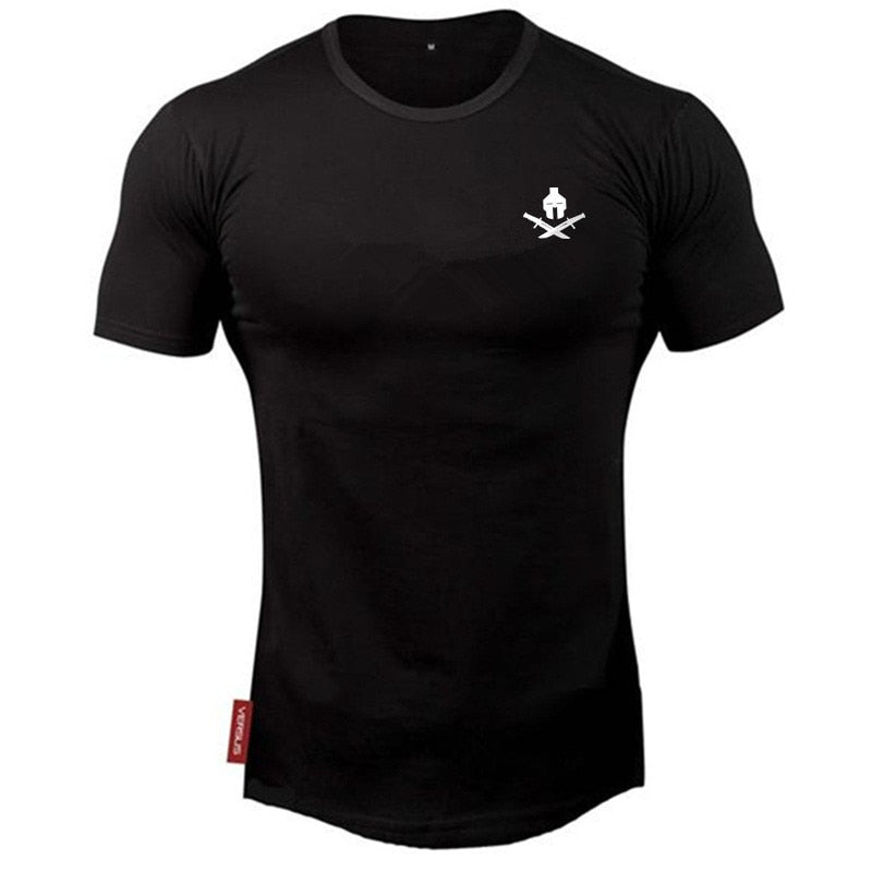 New brand Clothing fitness Running t shirt men O-neck t-shirt cotton bodybuilding Sport shirts tops gym men t shirt - Mammalook