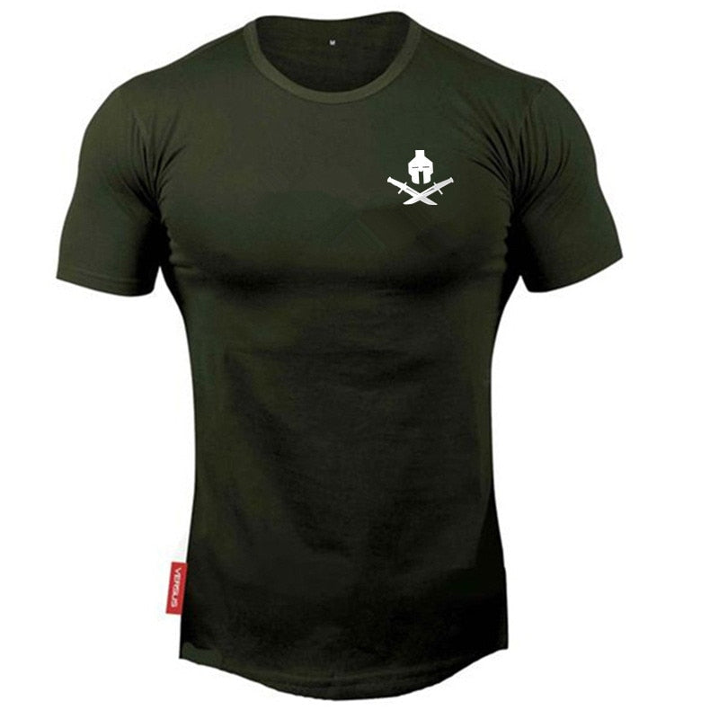 New brand Clothing fitness Running t shirt men O-neck t-shirt cotton bodybuilding Sport shirts tops gym men t shirt - Mammalook