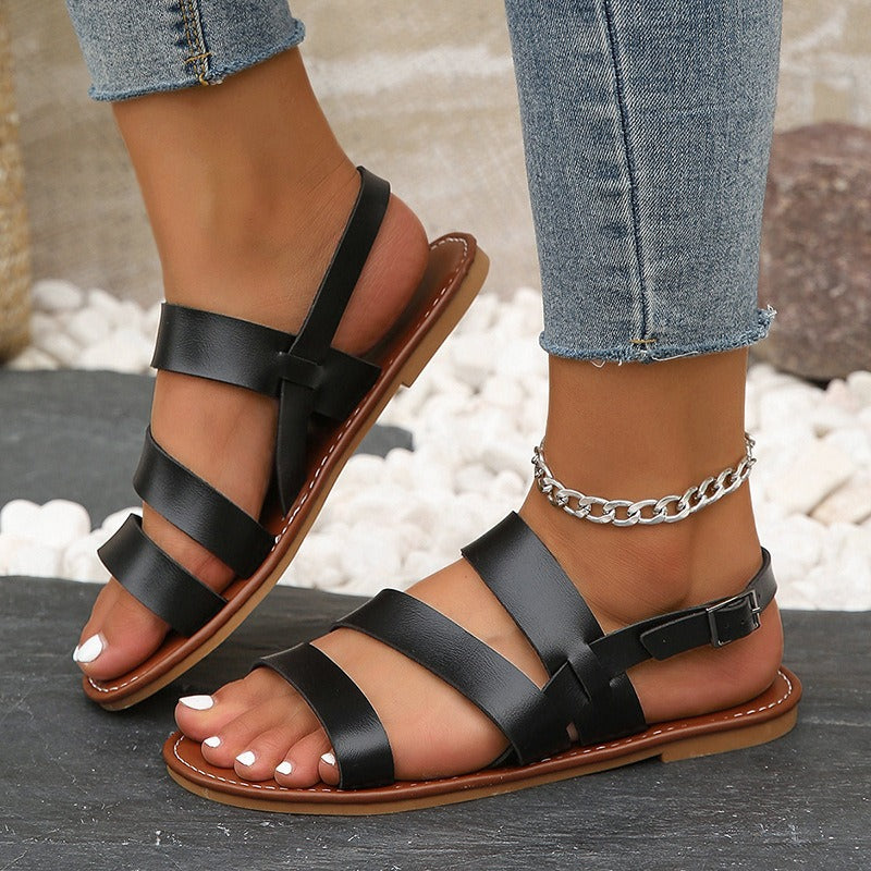 Summer New Fashion Casual European and American Beach Roman Women's Sandals