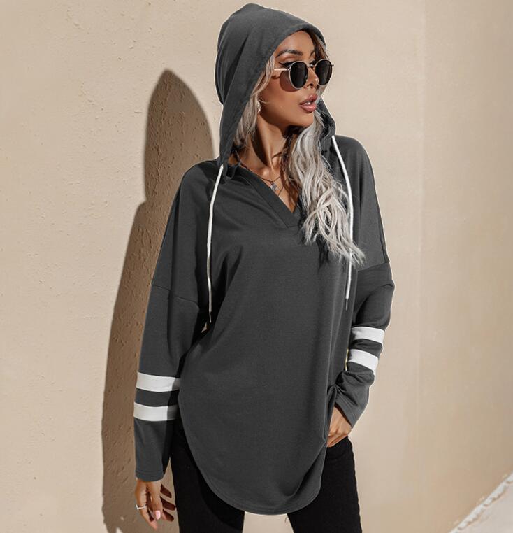 Damen Westen mit Kapuze Pullover Damen Frühling und Herbst Neue dünne lose Top Mantel