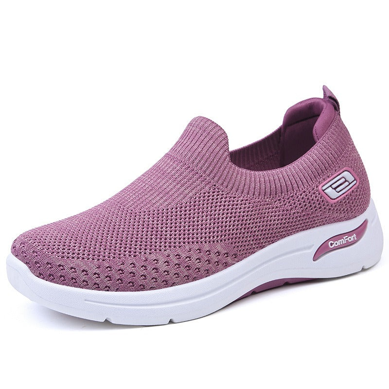 Women's shoes casual walking soft soled mother's shoes Tiktok fashion breathable sports shoes women