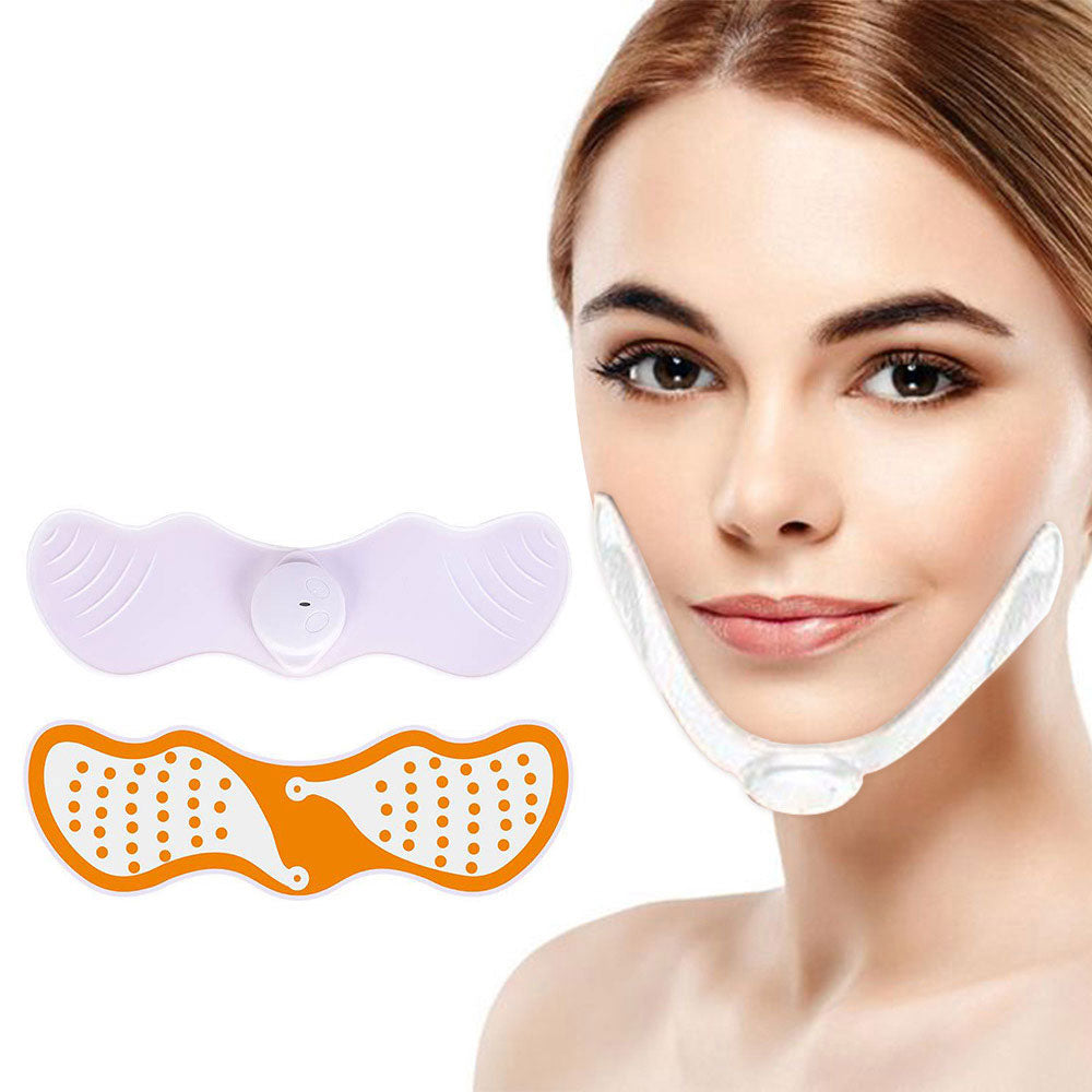 EMS Face Lifting Machine Facial Muscle Stimulator V Face Slimming Exerciser EMS Massager For Face With Gel Pads Skin Lift Tools