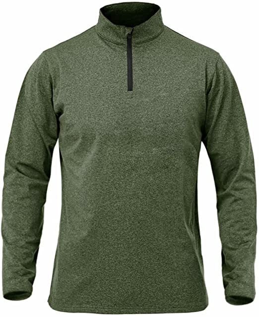 Langärmeliges, schnelltrocknendes Sport-Laufpullover für Herren, halber Reißverschluss, einfarbig, atmungsaktiv 