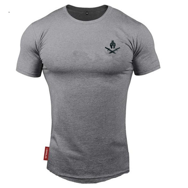 New brand Clothing fitness Running t shirt men O-neck t-shirt cotton bodybuilding Sport shirts tops gym men t shirt - Mammalook