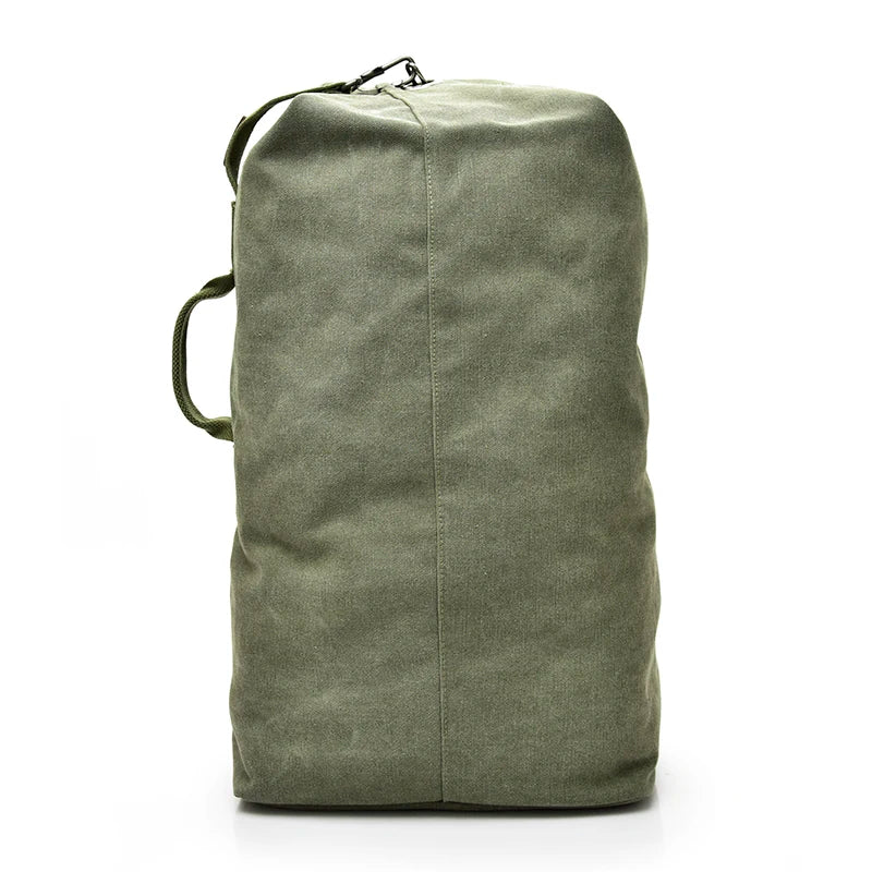 Man Travel Backpack Large Capacity Mountaineering Hand Bag High Quality Canvas Bucket Shoulder Bags Men Backpacks - Mammalook