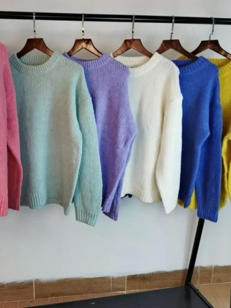 Womens Winter Sweaters Pullover - Long Sleeve