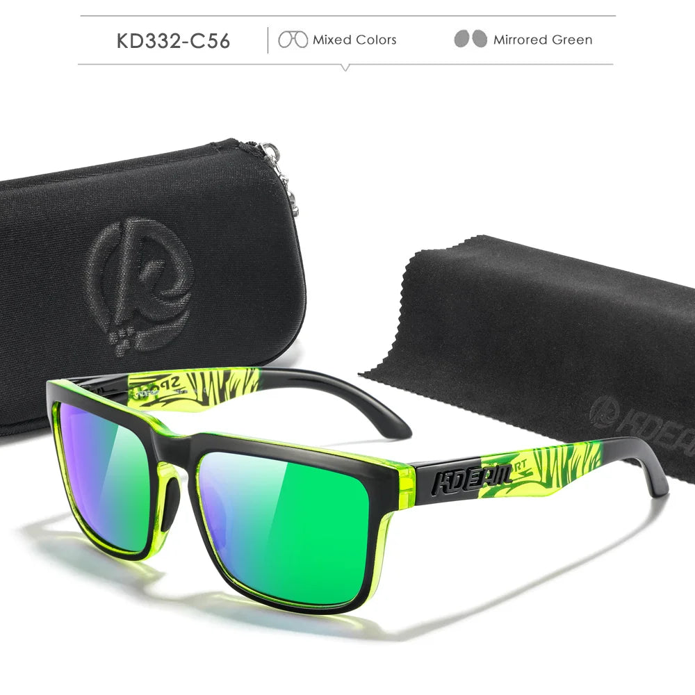 Fabulous Look KDEAM Sunglasses Men UV Blocked And Polarized Sunglasses Women For Fishing Driving Hiking With Zipper Case