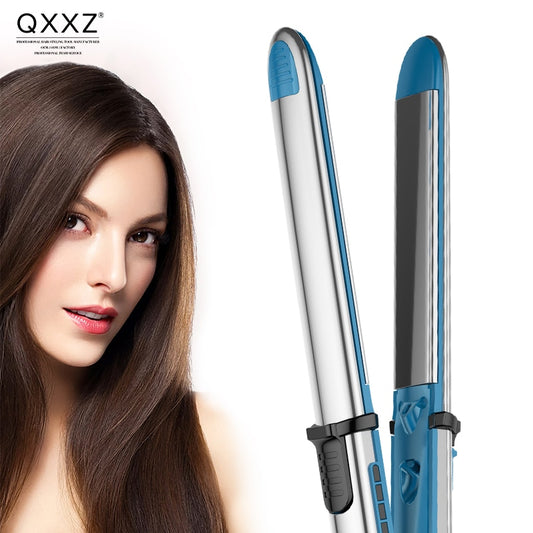 QXXZ Hair Straightener Flat Iron Professional Electric Five Gear Temperature Titanium Plate Rapid Heating Styling Tools