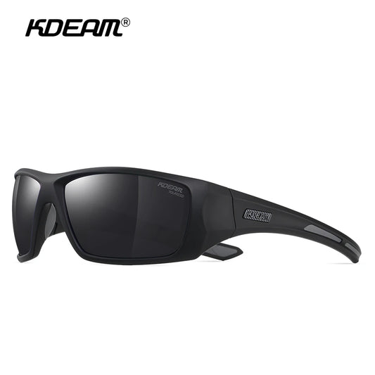 KDEAM High Quality TR90 Material Riding Sunglasses Men's Performance Cycling Sunglasses Polarized Shades Only Sunglass